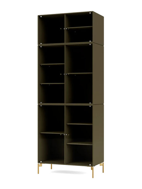 Ripple IV Vitrineskab, inkl. ben fra Montana - Oregano / Messing - Jacobsen Plus