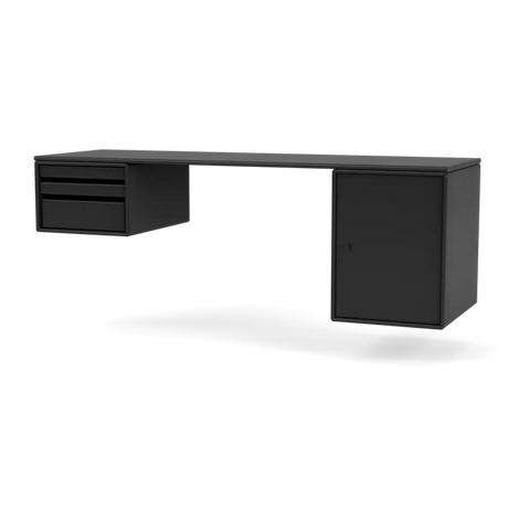Workshop Skrivebord fra Montana - Black - Jacobsen Plus