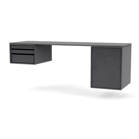 Workshop Skrivebord fra Montana - Coal - Jacobsen Plus