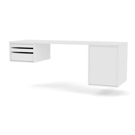 Workshop Skrivebord fra Montana - New white - Jacobsen Plus