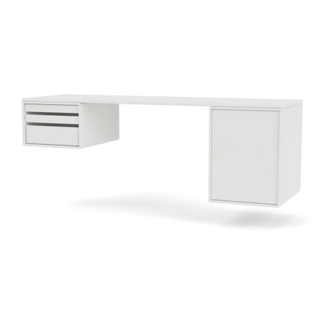 Workshop Skrivebord fra Montana - Hvid (white 01) - Jacobsen Plus
