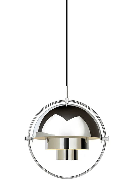 Multi-Lite pendel fra GUBI - Krom skærm - krom stel - Jacobsen Plus