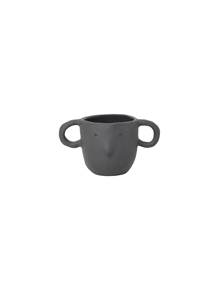 Mus Plant Pot, small fra Ferm Living - Dark Grey - Jacobsen Plus
