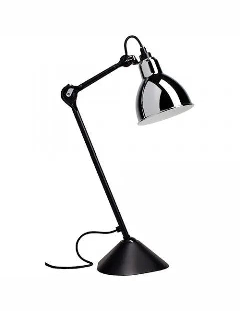 Nr. 205 bordlampe fra Lampe Gras - Sort stel / Krom - Jacobsen Plus