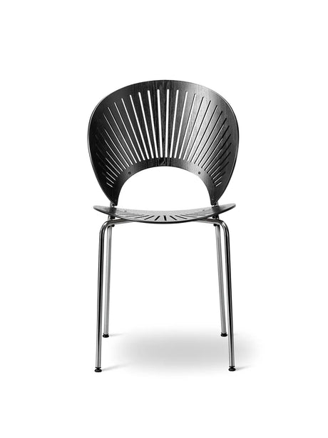 Trinidad Stol af Nanna Ditzel - Sort ask / Stel: krom - Jacobsen Plus