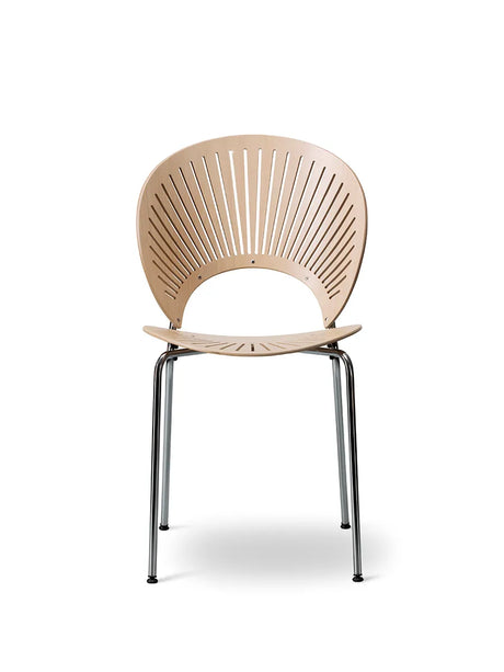 Trinidad Stol af Nanna Ditzel - Bøg lak / Stel: krom - Jacobsen Plus