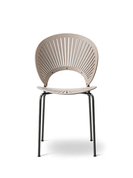 Trinidad Stol af Nanna Ditzel - Eg  lysegrå bejdset lakeret / Stel: flint - Jacobsen Plus