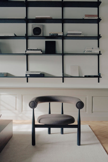 Bukowski Loungestol, sort bøg fra New Works - 2 - Jacobsen Plus