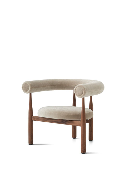 Bukowski Loungestol, valnød fra New Works - 1 - Jacobsen Plus