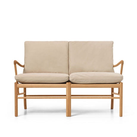 OW149-2 Colonial sofa eg olie, Terra-læder af Ole Wanscher - Terra Lime 20365 - Jacobsen Plus