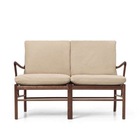 OW149-2 Colonial sofa valnød olie, Terra-læder af Ole Wanscher - Terra Lime 20365 - Jacobsen Plus