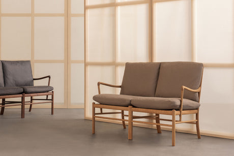 OW149-2 Colonial sofa eg olie, Terra-læder af Ole Wanscher - 1 - Jacobsen Plus