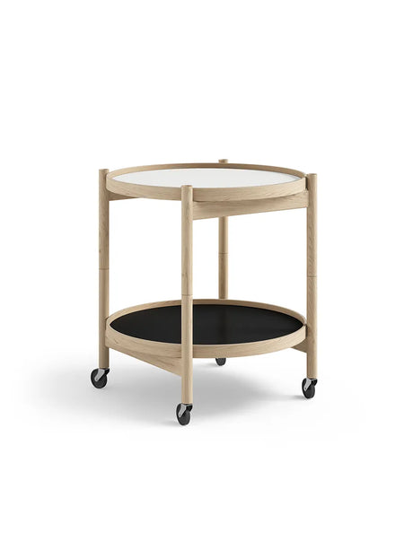 Bakkebord, Ø50 af Hans Bølling - Ubehandlet eg / BASE (sort-hvid) - Jacobsen Plus