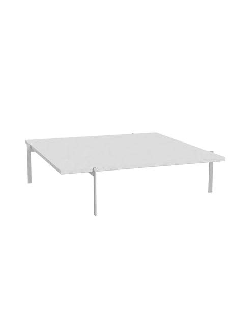 PK61A Sofabord af Poul Kjærholm - Valset marmor, hvid - Jacobsen Plus