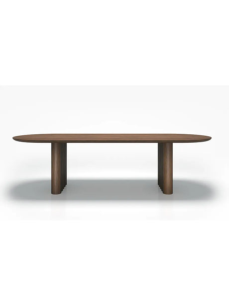 Plush Table Oval fra DK3 - Valnød / 270 x 100 cm - Jacobsen Plus