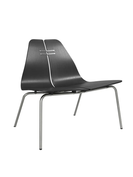 PK23 Lounge Chair, black/steel af Poul Kjærholm - 1 - Jacobsen Plus