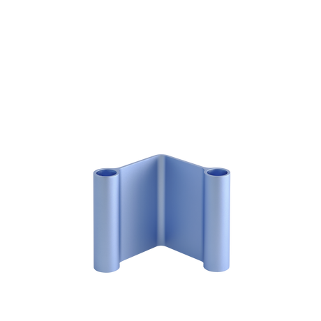 Pair lysestage, H11 fra Muuto - Blå - Jacobsen Plus