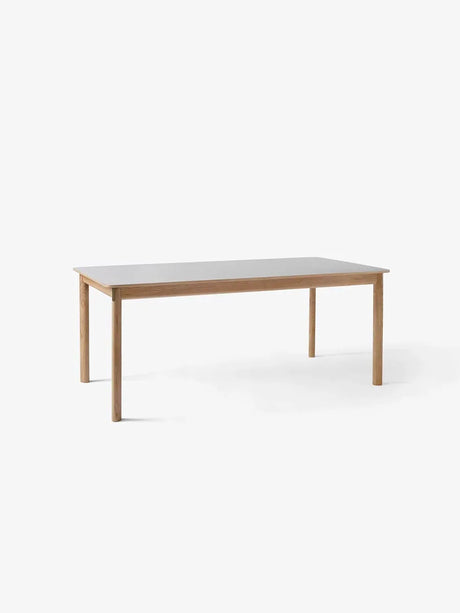 Patch HW1 spisebord med udtræk fra &Tradition - Hvidolieret eg (Beige Arizona 0748) - Jacobsen Plus