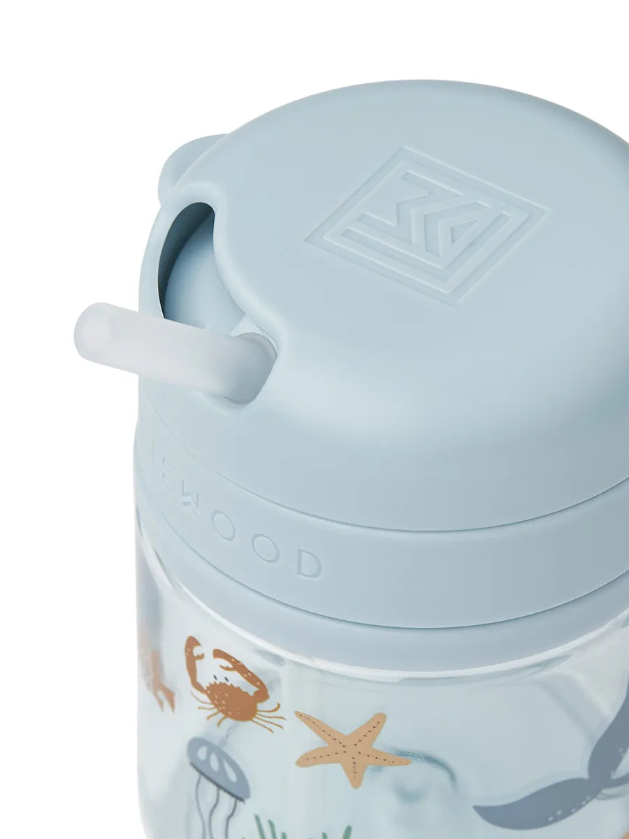 Pavia Tritan Straw Cup 280 ml, sea creature/sandy fra Liewood - 5 - Jacobsen Plus