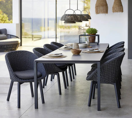 Peacock Stol, Soft Rope m/ben i alu fra Cane-line - 2 - Jacobsen Plus