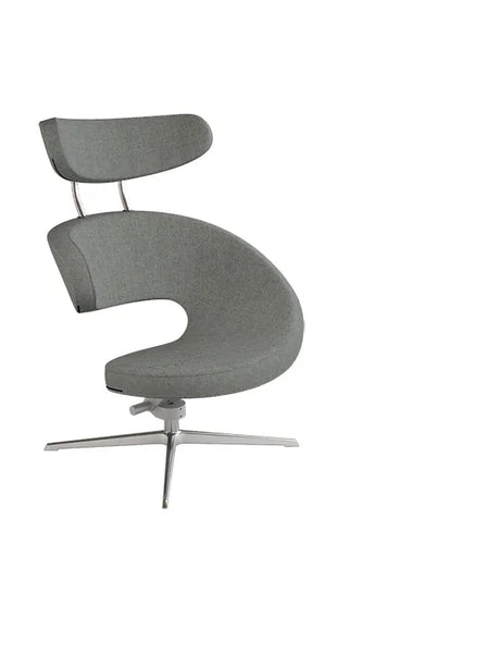 Peel™ Lænestol, venstre fra Variér - Hallingdal / Black white HAL126 / Eksklusiv skammel - Jacobsen Plus