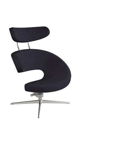 Peel™ Lænestol, venstre fra Variér - Hallingdal / Black HAL190 / Eksklusiv skammel - Jacobsen Plus