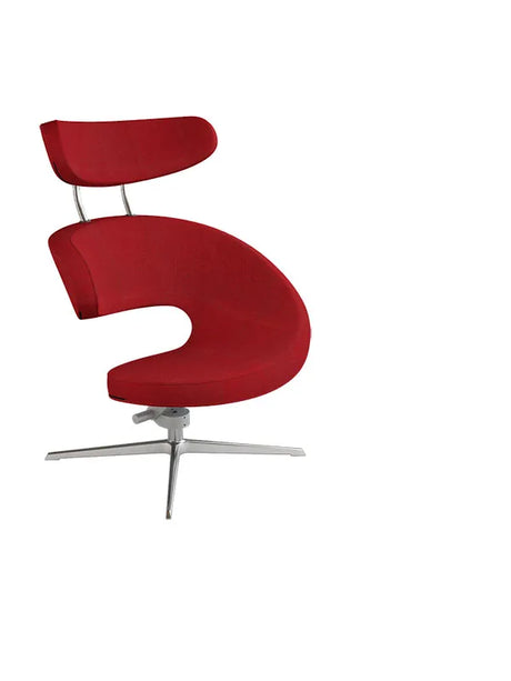 Peel™ Lænestol, venstre fra Variér - Hallingdal / Dark red HAL687 / Eksklusiv skammel - Jacobsen Plus