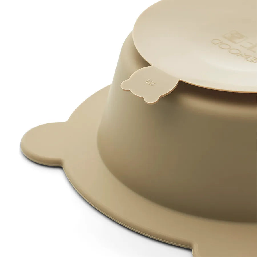 Peony skål m. sugekop 2-pak, Sandy/Oat fra Liewood - 3 - Jacobsen Plus