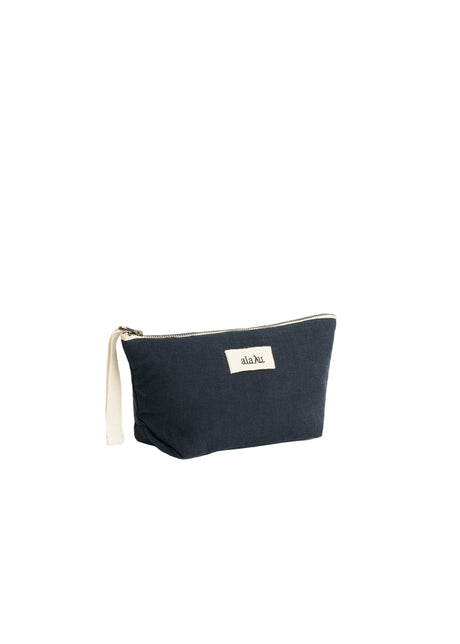Pouch Linen Mini fra Aiayu - Navy - Jacobsen Plus