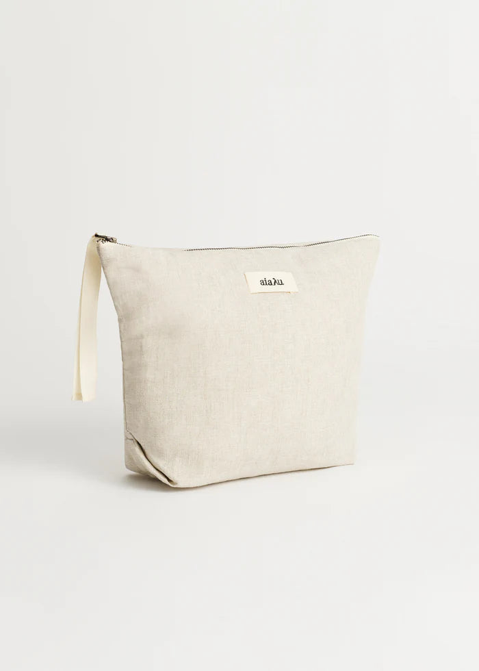 Pouch Cotton Slub, Nature fra Aiayu