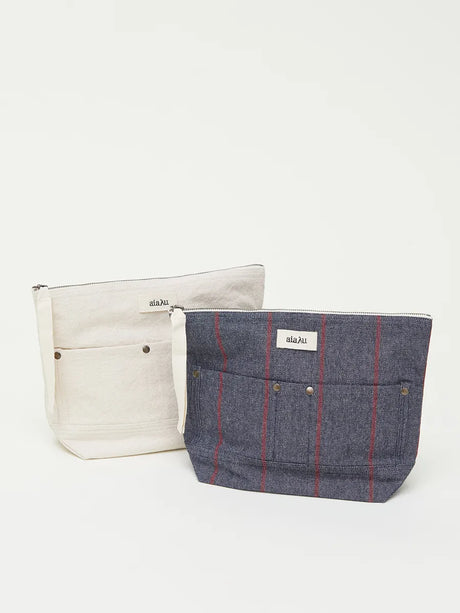 Pouch Pocket Canvas, mix midnight fra Aiayu - 2 - Jacobsen Plus