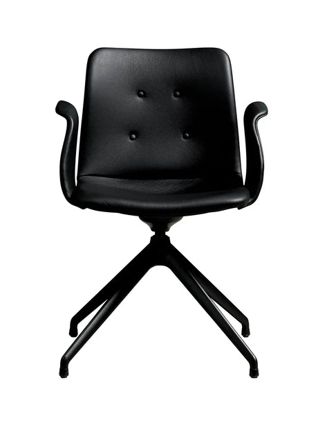 Primum Chair 4 Star Swivel fra Bent Hansen - Zenso 207 / Sort pulverlakeret aluminium - Jacobsen Plus