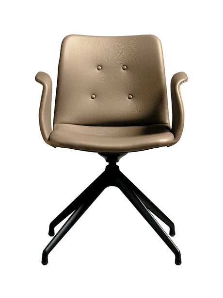 Primum Chair 4 Star Swivel fra Bent Hansen - Zenso 228 / Sort pulverlakeret aluminium - Jacobsen Plus