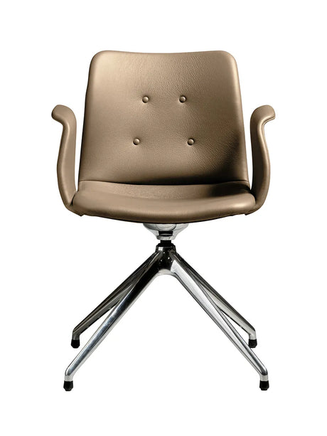 Primum Chair 4 Star Swivel fra Bent Hansen - Zenso 228 / Poleret aluminium - Jacobsen Plus