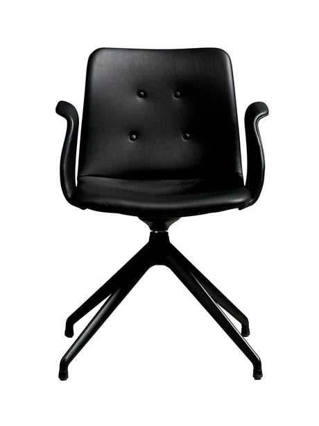 Primum Chair 4 Star Fixed fra Bent Hansen - Zenso 207 / Sort pulverlakeret aluminium - Jacobsen Plus