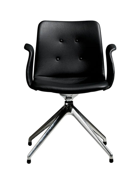 Primum Chair 4 Star Fixed fra Bent Hansen - Zenso 207 / Poleret aluminium - Jacobsen Plus