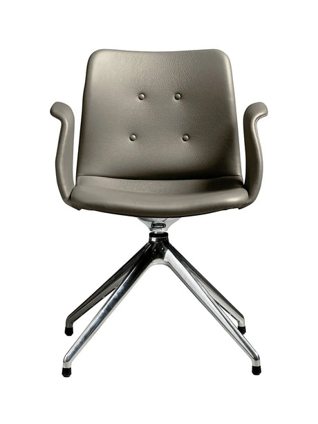 Primum Chair 4 Star Fixed fra Bent Hansen - Zenso 214 / Poleret aluminium - Jacobsen Plus