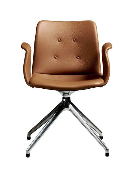 Primum Chair 4 Star Fixed fra Bent Hansen - Zenso 223 / Poleret aluminium - Jacobsen Plus