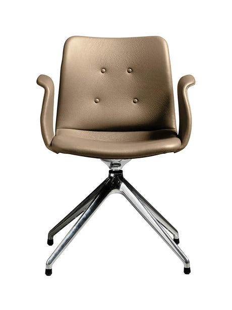 Primum Chair 4 Star Fixed fra Bent Hansen - Zenso 228 / Poleret aluminium - Jacobsen Plus
