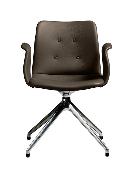Primum Chair 4 Star Fixed fra Bent Hansen - Zenso 230 / Poleret aluminium - Jacobsen Plus