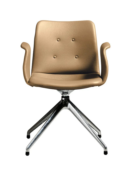 Primum Chair 4 Star Fixed fra Bent Hansen - Zenso 261 / Poleret aluminium - Jacobsen Plus