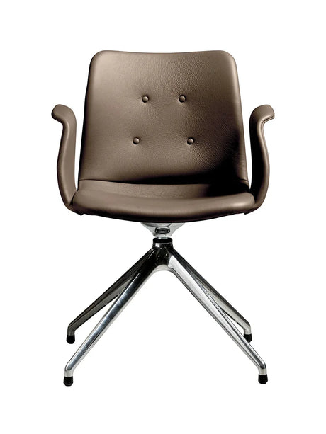 Primum Chair 4 Star Fixed fra Bent Hansen - Zenso 292 / Poleret aluminium - Jacobsen Plus