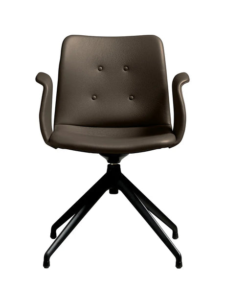 Primum Chair 4 Star Return Swivel fra Bent Hansen - Zenso 230 / Sort pulverlakeret aluminium - Jacobsen Plus