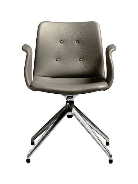 Primum Chair 4 Star Return Swivel fra Bent Hansen - Zenso 214 / Poleret aluminium - Jacobsen Plus