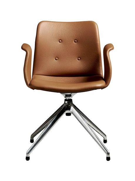 Primum Chair 4 Star Return Swivel fra Bent Hansen - Zenso 223 / Poleret aluminium - Jacobsen Plus
