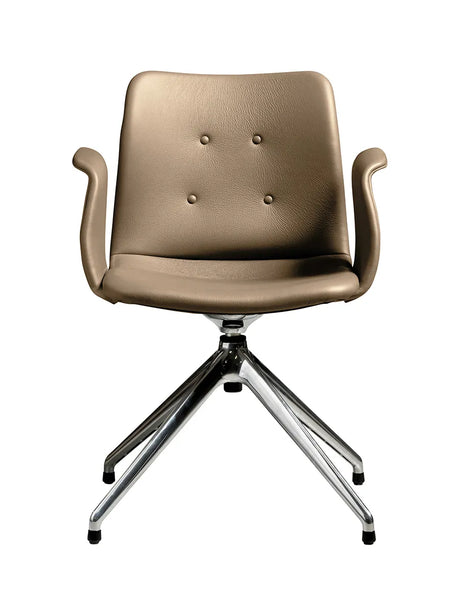 Primum Chair 4 Star Return Swivel fra Bent Hansen - Zenso 228 / Poleret aluminium - Jacobsen Plus