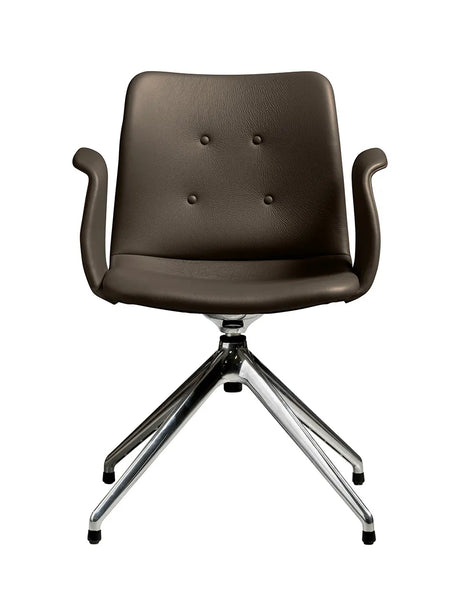 Primum Chair 4 Star Return Swivel fra Bent Hansen - Zenso 230 / Poleret aluminium - Jacobsen Plus
