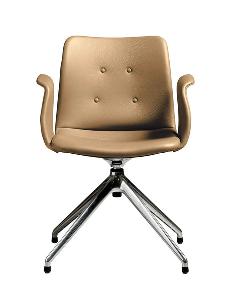 Primum Chair 4 Star Return Swivel fra Bent Hansen - Zenso 261 / Poleret aluminium - Jacobsen Plus