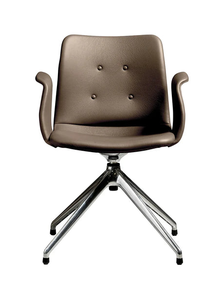 Primum Chair 4 Star Return Swivel fra Bent Hansen - Zenso 292 / Poleret aluminium - Jacobsen Plus
