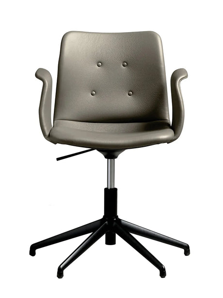 Primum Chair 5 Star Swivel fra Bent Hansen - Zenso 214 / Sort pulverlakeret aluminium - Jacobsen Plus